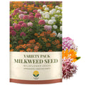 Native Milkweed Seed Variety Pack – 5 Varieties – Monarch Butterfly Garden – Common, Pink Swamp, Orange Butterfly Weed, Showy, & Narrowleaf Asclepias – Non-GMO Pollinator Habitat